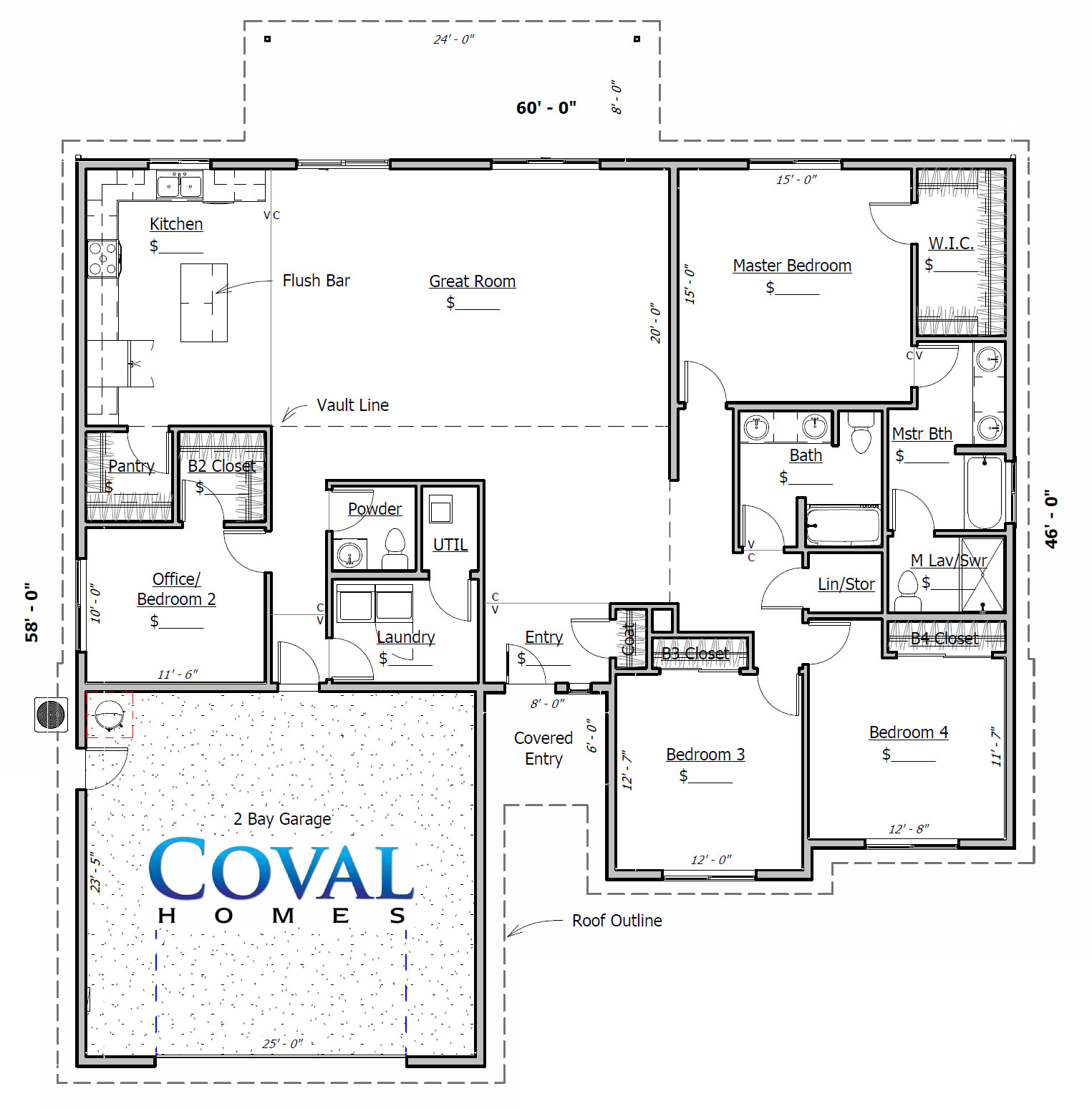 Coval Madrona - 2106 SqFt - 4 Bed - 2.5 Bath - 1-Story