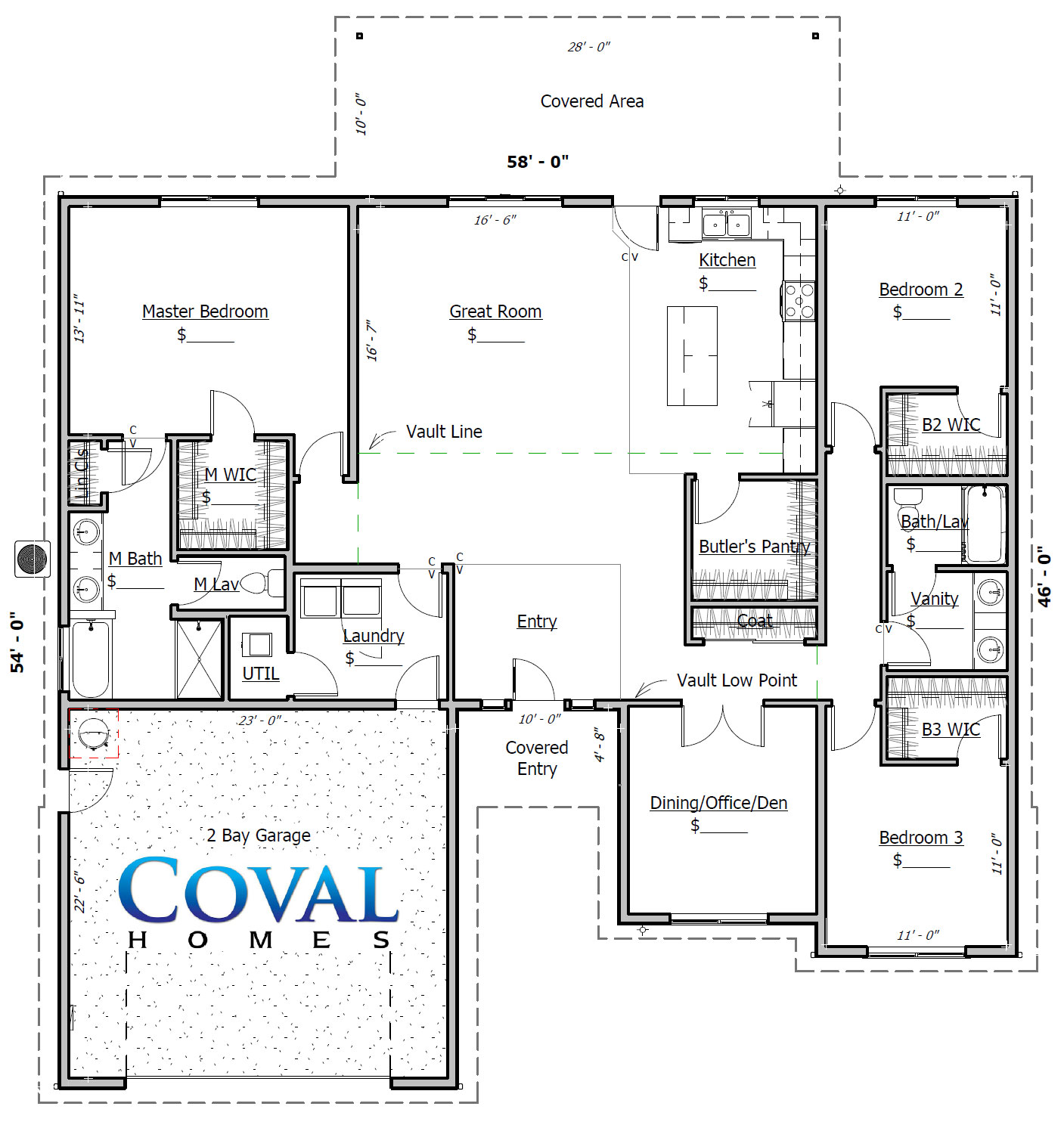 Coval Cypress - 1921 SqFt - 3 Bed - 2 Bath - 1-Story